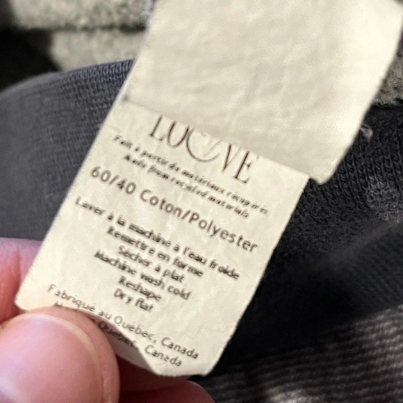 LOUVE design Gray & purple hoodies size L - Picture 3 of 8